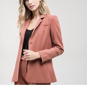 J.O.A. Boyfriend Blazer Neutral Color Small